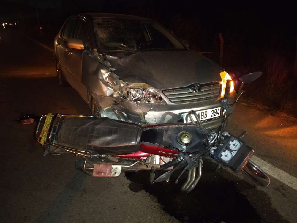 Gok&ccedil;eh&uuml;y&uuml;k Yolunda Kaza 2 Yaralı 