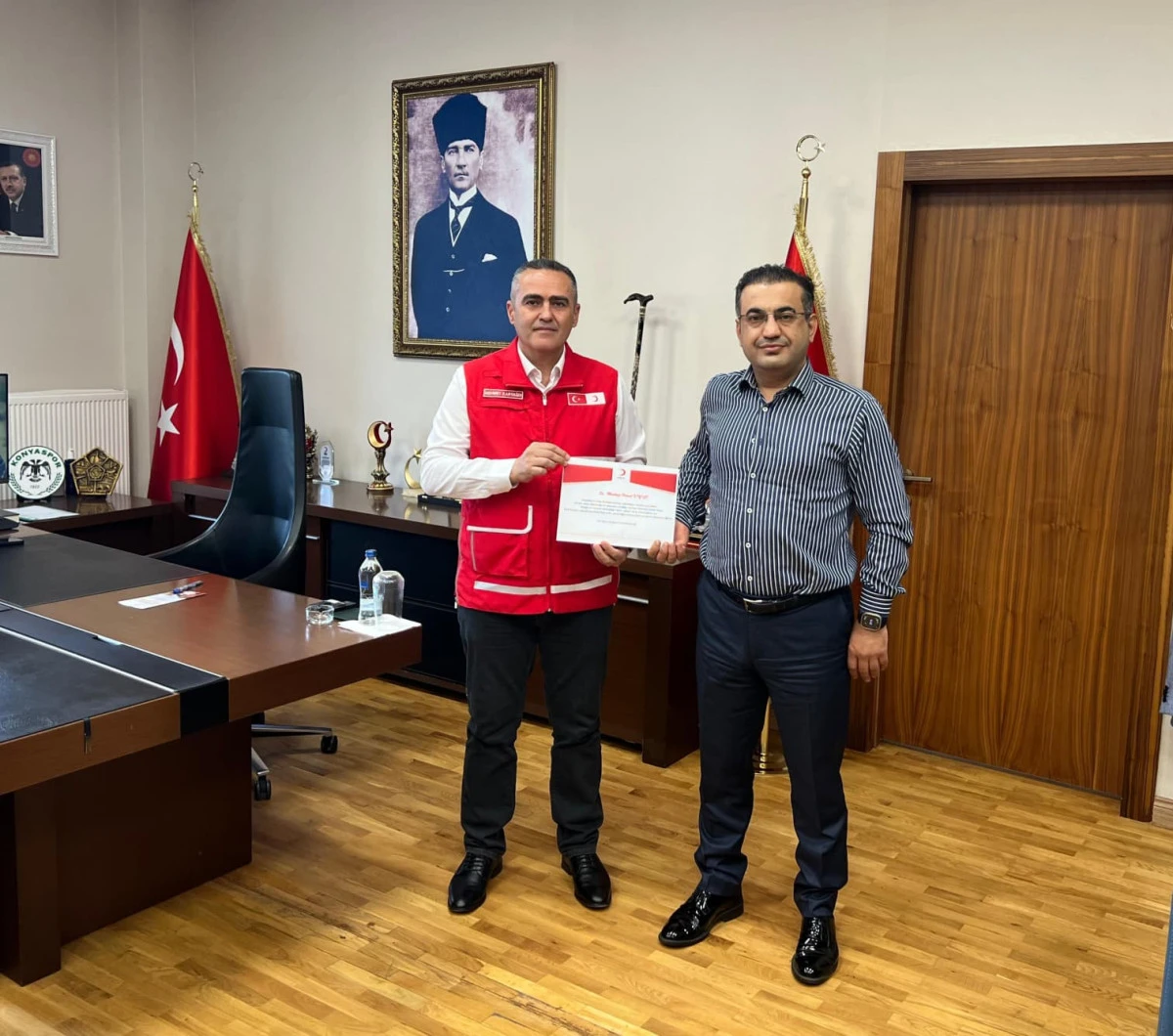 Kızılay Seydişehir Şube Başkanlığı Kaymakamı  Mustafa Hamit Kıyıcı 'dan kurban bağışı vekaletini aldı
