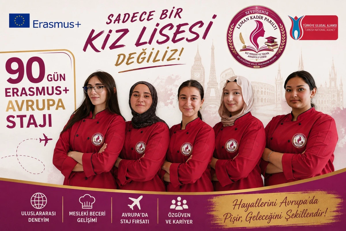 Seydişehir Leman Kadir Parıltı Kız Mesleki ve Teknik Anadolu Lisesi &Ouml;ğrencileri Erasmus+ ile Avrupa ya A&ccedil;ılıyor
