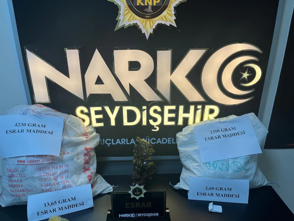SEYDİŞEHİR NARKOTİKTEN UYUŞTURUCUYA BİR DARBE DAHA