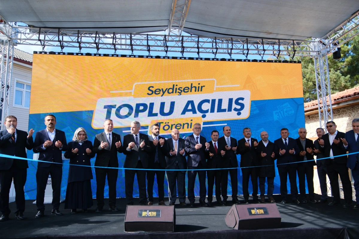 SEYDİŞEHİR&rsquo;E KAZANDIRILAN 317 MİLYON LİRALIK 18 HİZMET VE PROJE T&Ouml;RENLE HİZMETE A&Ccedil;ILDI